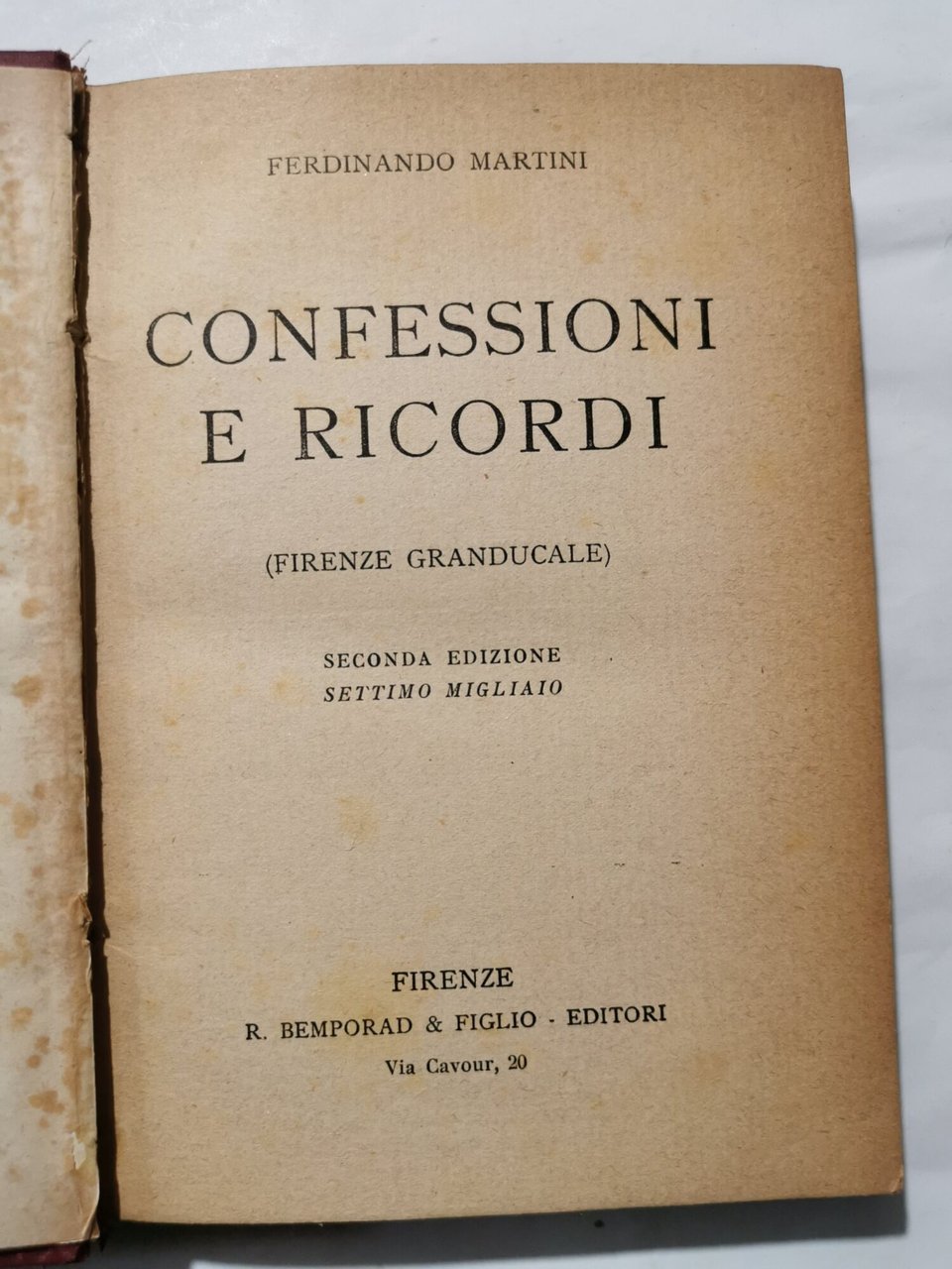 Confessioni e ricordi