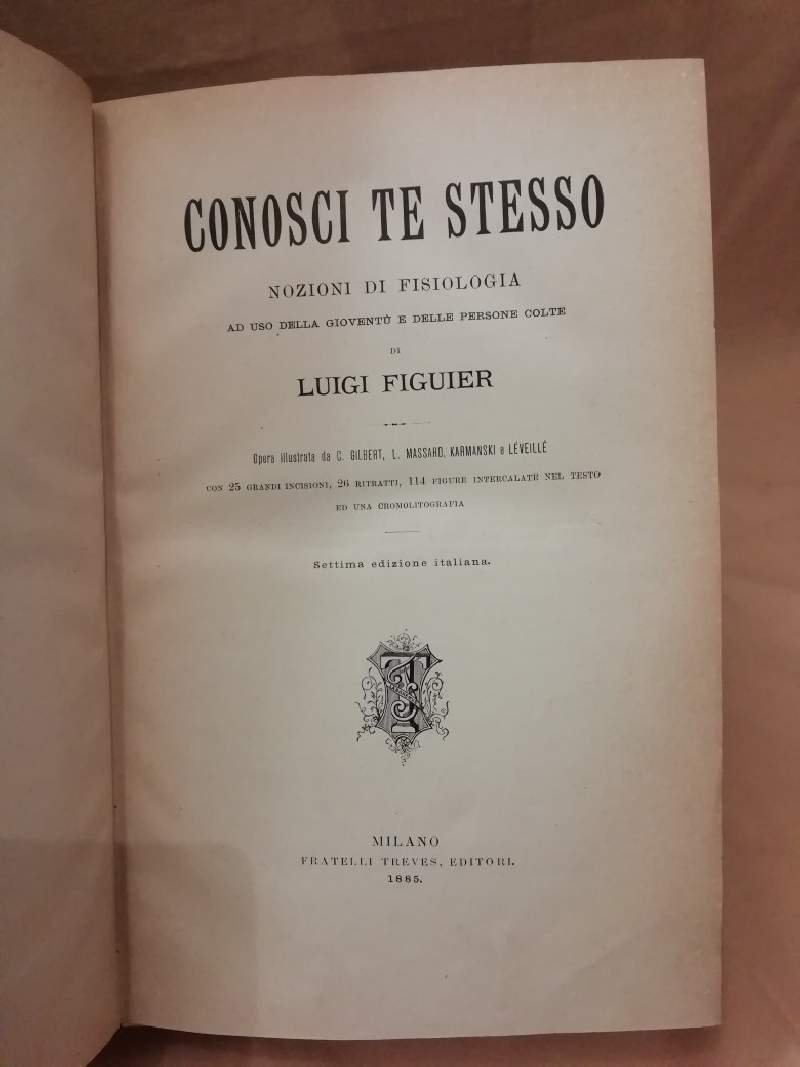 CONOSCI TE STESSO nozioni di fisiologia (1885)