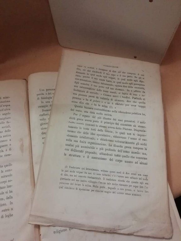 CONOSCI TE STESSO nozioni di fisiologia (1885)