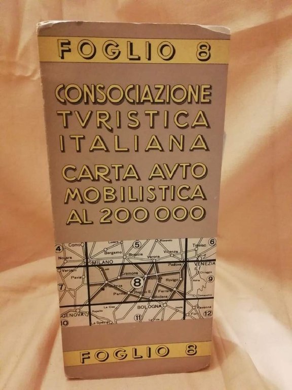 CONSOCIAZIONE TURISTICA ITALIANA. CARTA AUTOMOBILISTICA AL 200000. FOGLIO 8 | Immagine Gallery 3