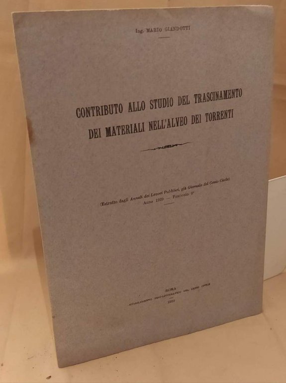 CONTRIBUTO ALLO STUDIO DEL TRASCINAMENTO DEI MATERIALI NELL'ALVEO DEI TORRENTI … | Immagine Gallery 2