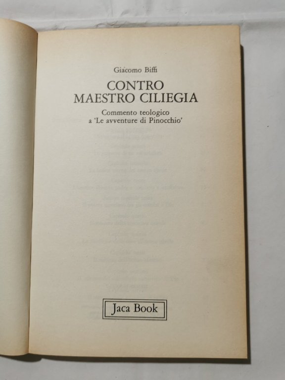 Contro Mastro Ciliegia - Commento teologico a " le avventure …