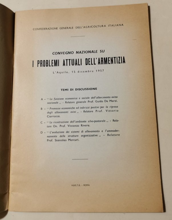 Convegno Nazionale su : i problemi attuali dell'Armentizia - L'Aquila … | Immagine Gallery 2