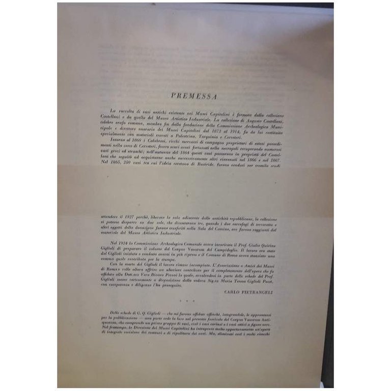 CORPUS VASORUM ANTIQUORUM-ITALIA MUSEI CAPITOLINI DI ROMA(1962)