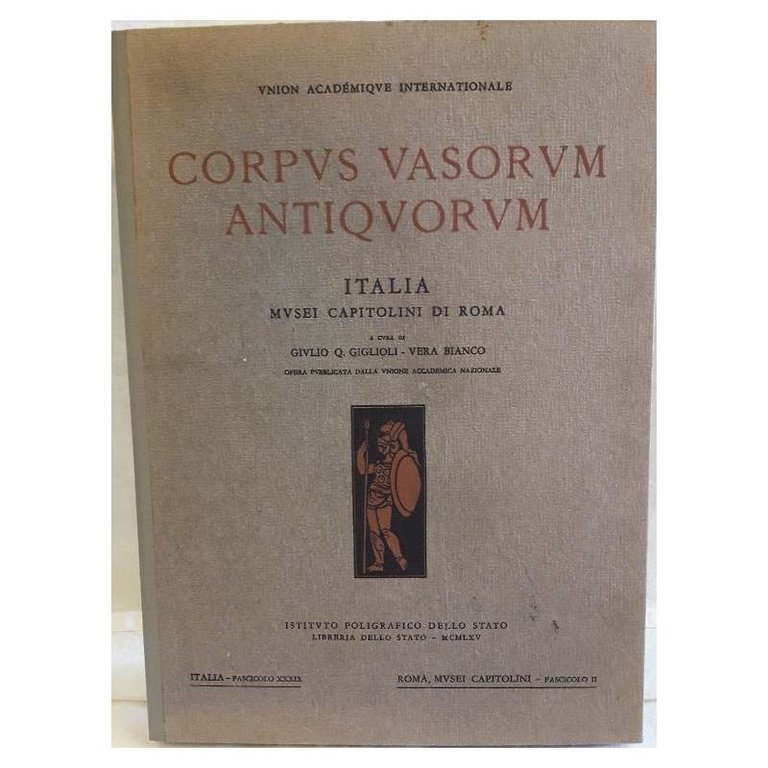 CORPUS VASORUM ANTIQUORUM-ITALIA MUSEI CAPITOLINI DI ROMA( 1965) | Immagine Gallery 2