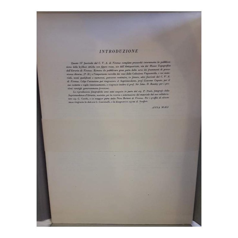 CORPUS VASORUM ANTIQUORUM-ITALIA MUSEO ARCHEOLOGICO DI FIRENZE(1964) | Immagine Gallery 6