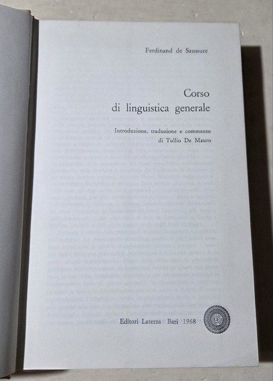 Corso di linguistica generale | Immagine Gallery 2