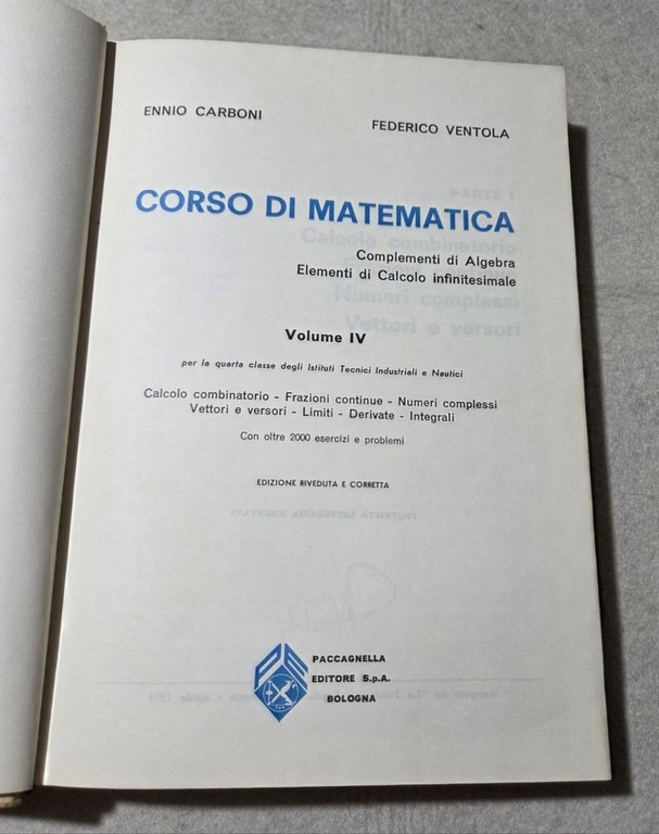 Corso di matematica - Vol. IV | Immagine Gallery 2