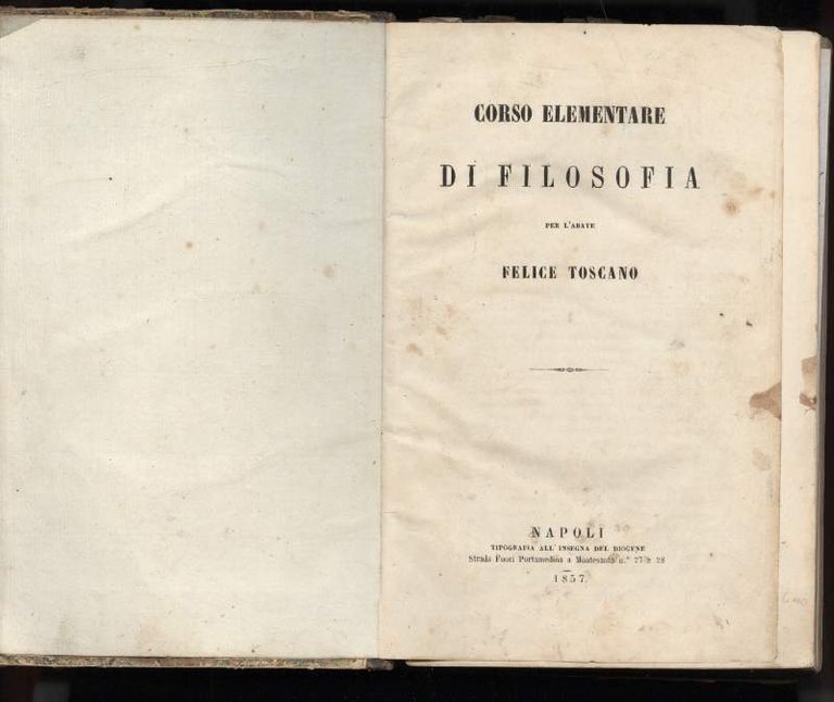 CORSO ELEMENTARE DI FILOSOFIA(1857)