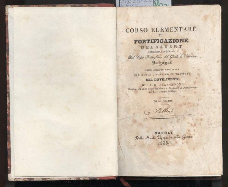 CORSO ELEMENTARE DI FORTIFICAZIONE (1835) | Immagine Gallery 3