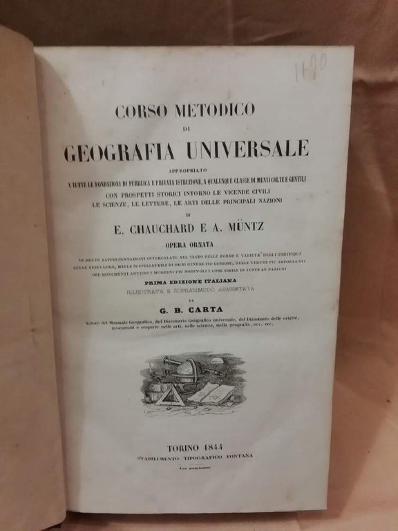 CORSO METODICO DI GEOGRAFIA UNIVERSALE (1844)