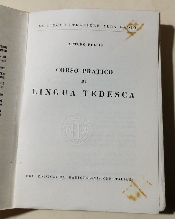 Corso pratico di lingua tedesca - Lezioni per la Rai …