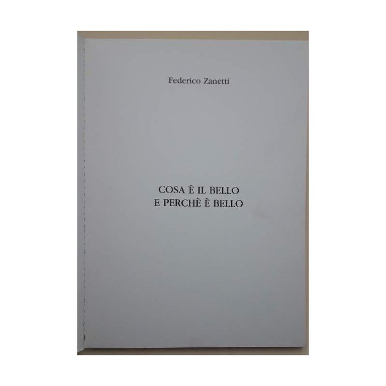 COSA E' IL BELLO E PERCHE' E' BELLO(1986)