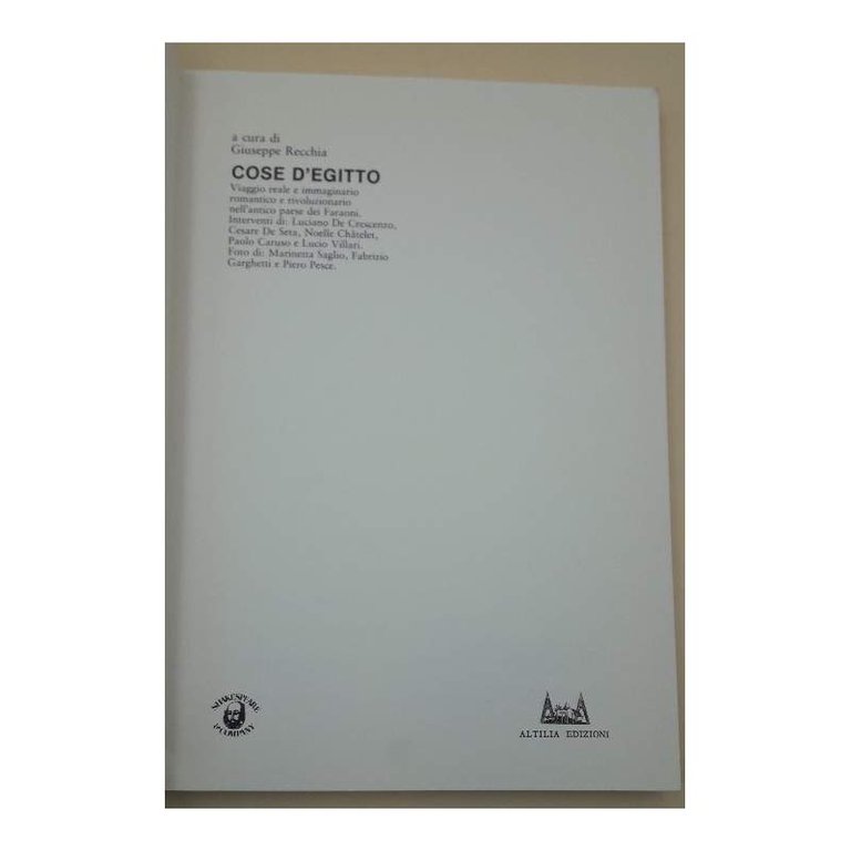 COSE D'EGITTO(1987)