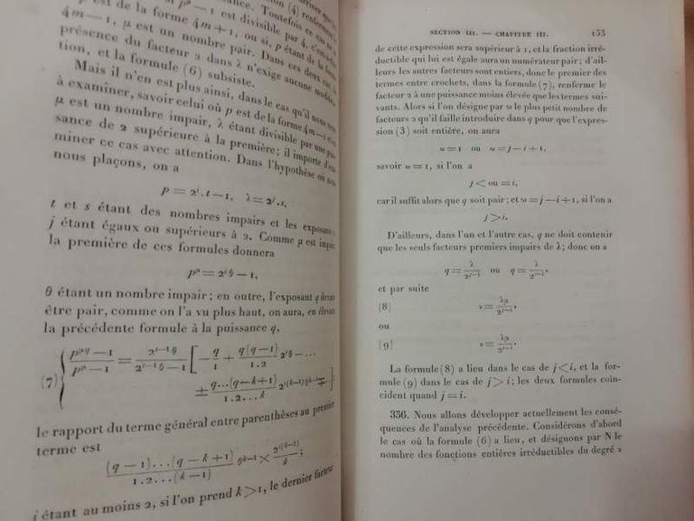 COURS D'ALGEBRE SUPERIEURE tome seconde (1879)