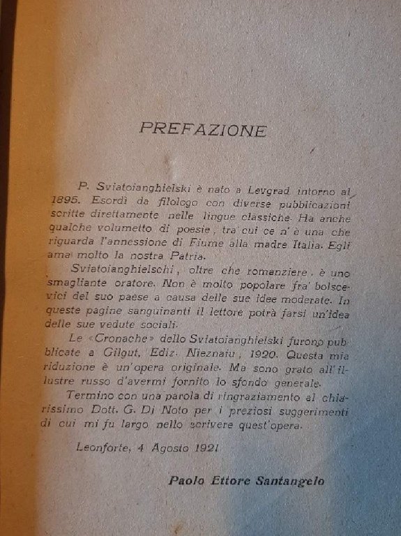 CREPUSCOLO BOLSCEVICO( 1921)
