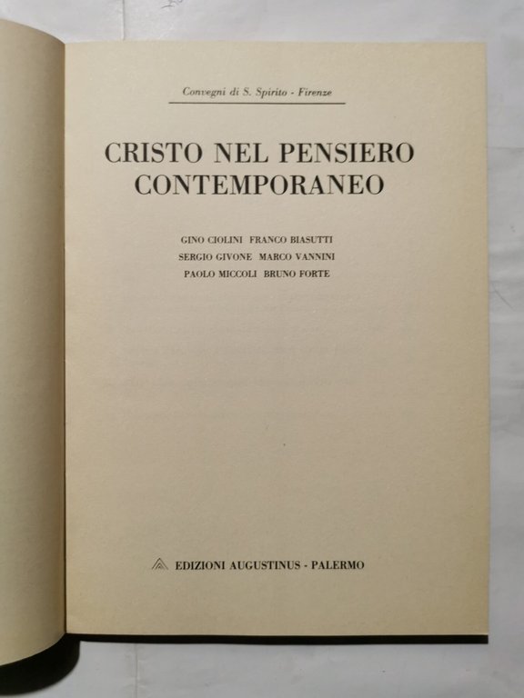 Cristo nel pensiero contemporaneo