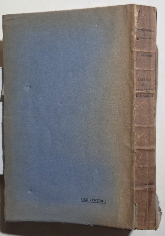 Critica dei concetti dinamici