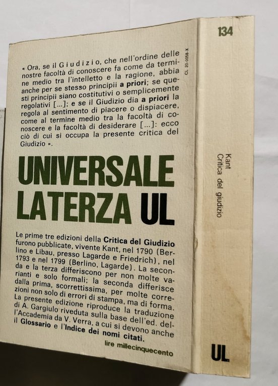 Critica del giudizio