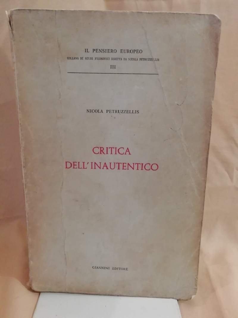 CRITICA DELL'INAUTENTICO (1974) | Immagine principale