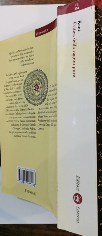 Critica della ragion pura