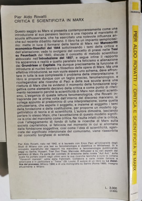 Critica e scientificità in Marx