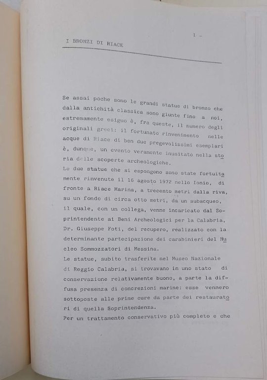 CRONACA DI IN MITO-CRONIQUE D'UN MYTHE-CRONICLE OF A MYTH( 1981)