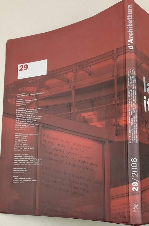 D'ARCHITETTURA-RIVISTA ITALIANA DI ARCHITETTURA- N. 29-2006