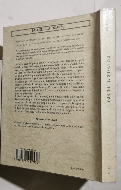 Dall'Ekur all'Olimpo - L'influenza della Mesopotamia sui miti della Grecia …