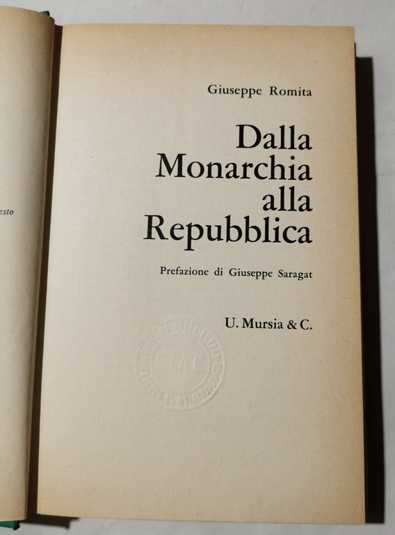 Dalla Monarchia alla Repubblica