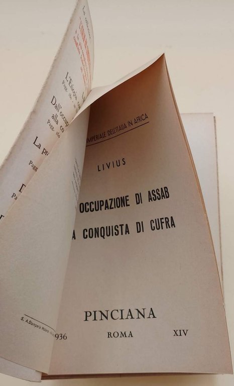DALLA OCCUPAZIONE DI ASSAB ALLA CONQUISTA DI CUFRA(1936)