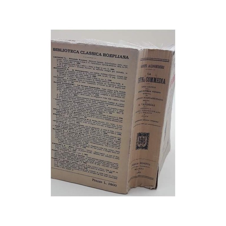 DANTE ALIGHIERI-LA DIVINA COMMEDIA-TESTO CRITICO DELLA SOCIETA' DANTESCA ITALIANA(1958)