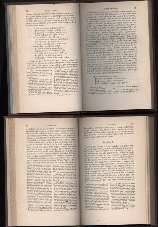 DANTE-Il CANZONIERE-LA VITA NUOVA-IL CONVITO 3 VOLL.(1873)