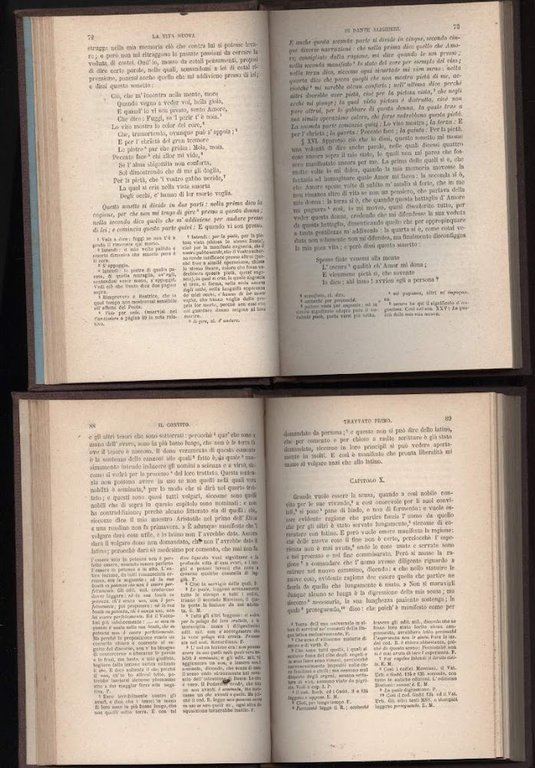 DANTE-Il CANZONIERE-LA VITA NUOVA-IL CONVITO 3 VOLL.(1873)