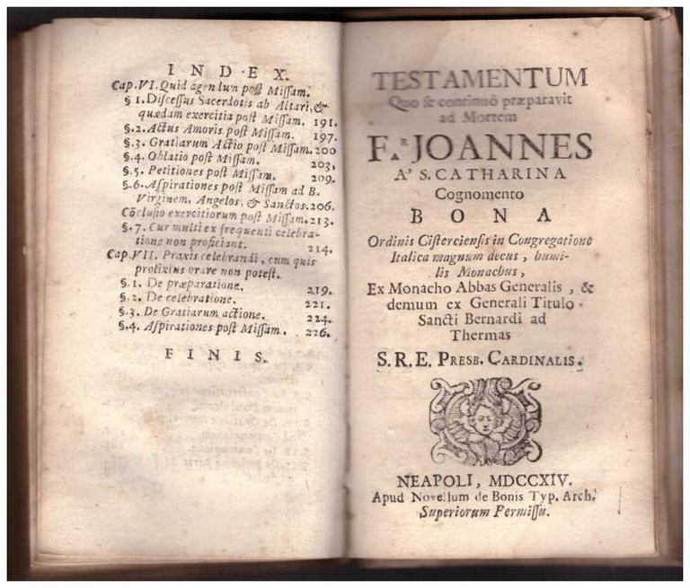 DE SACRIFICIO MISSAE tractatus asceticus. Testamentum quo se continuò praeparavit … | Immagine Gallery 2