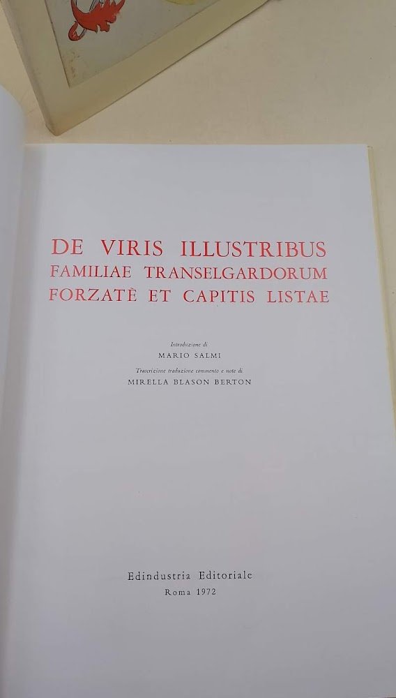DE VIRIS ILLUSTRIBUS FAMILIAE TRANSELGARDORUM FORZATE ET CAPITIS LISTAE( 1972)
