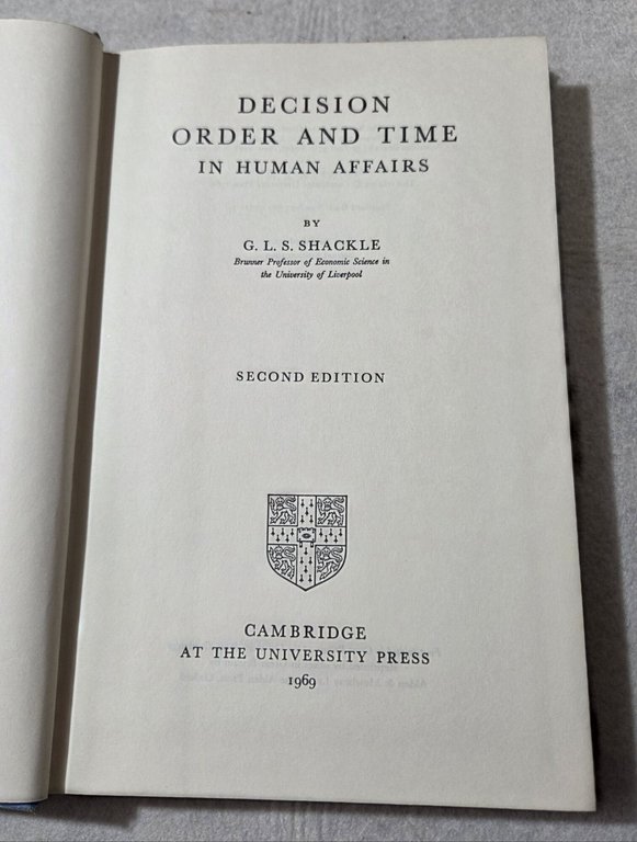 Decision order &amp; time in human affairs | Immagine Gallery 2