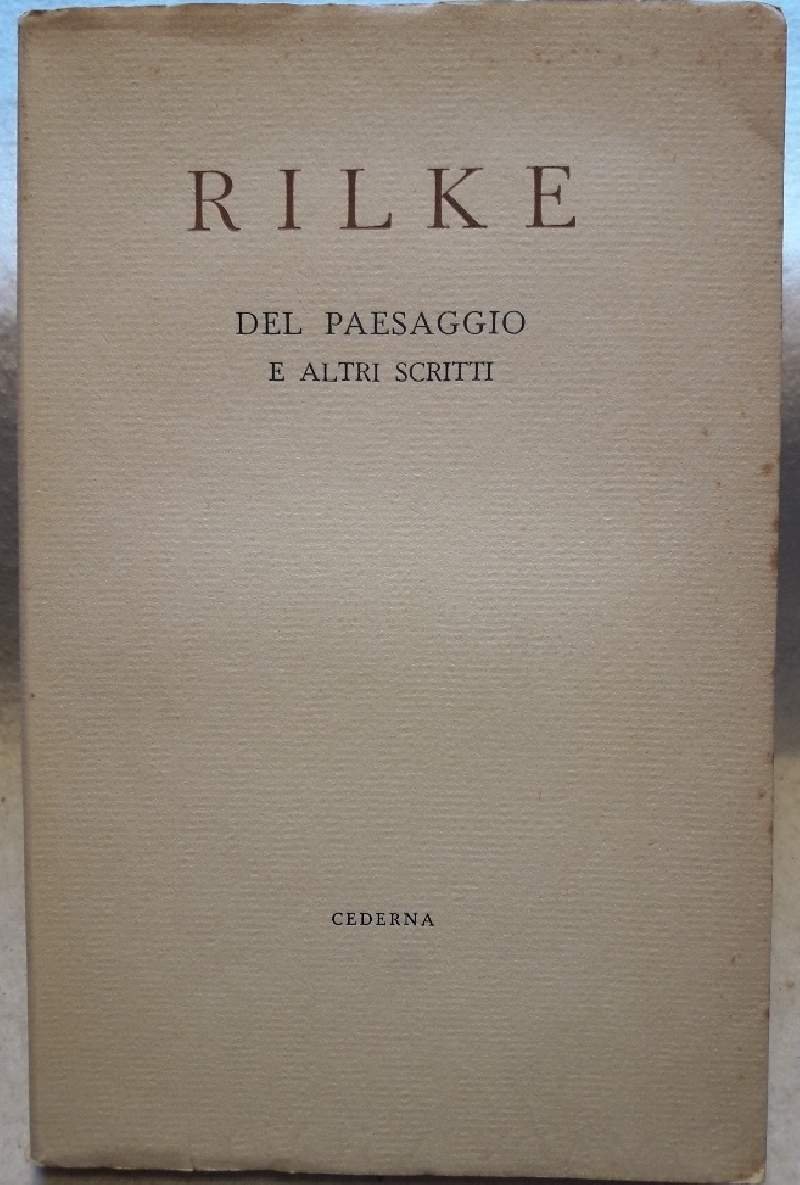 DEL PAESAGGIO E ALTRI SCRITTI(1949)