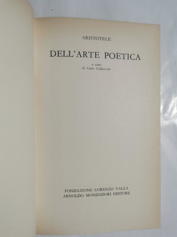 Dell'arte poetica