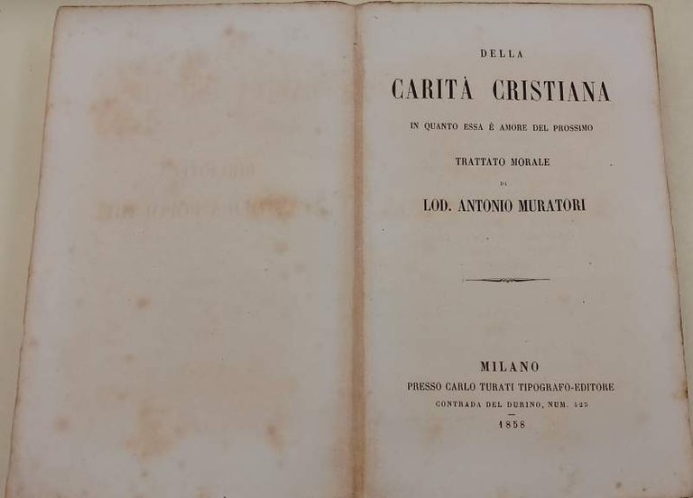 DELLA CARITA' CRISTIANA IN QUANTO ESSA E' AMORE DEL PROSSIMO-TRATTATO …