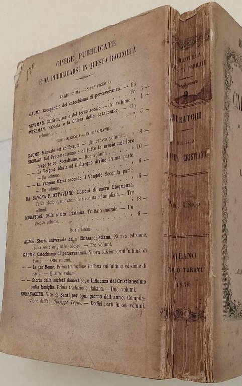 DELLA CARITA' CRISTIANA IN QUANTO ESSA E' AMORE DEL PROSSIMO-TRATTATO …