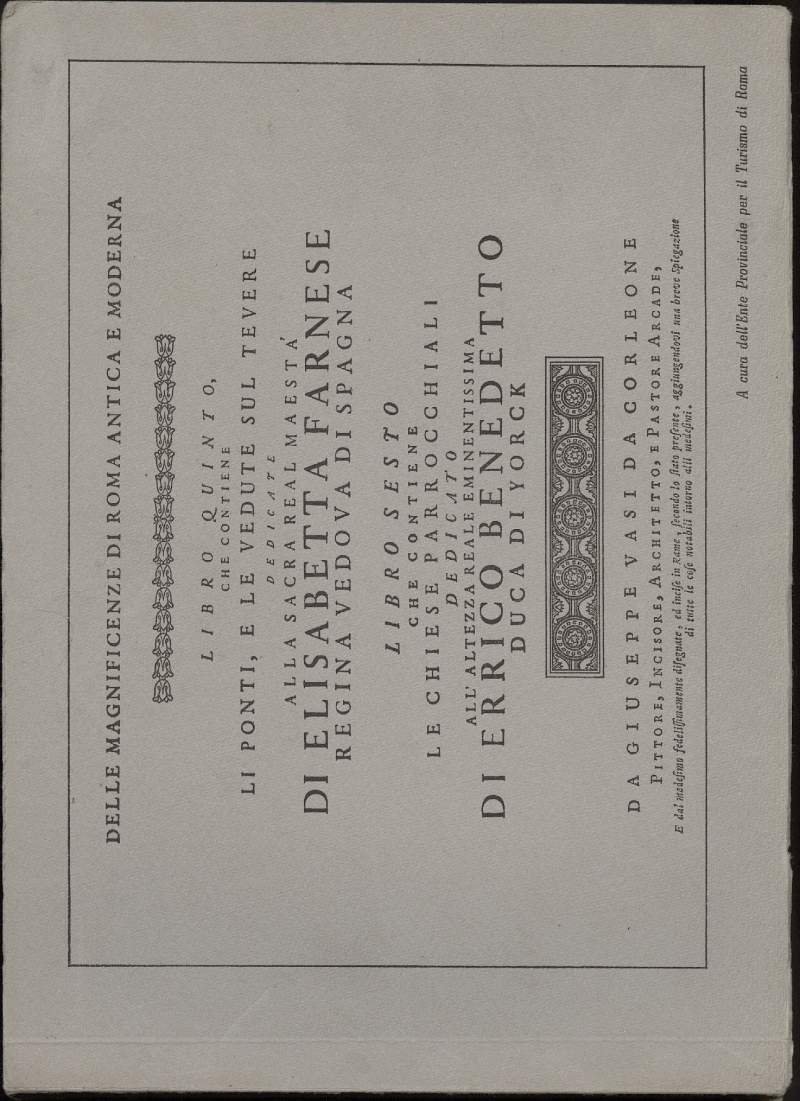 DELLE MAGNIFICENSE DI ROMA ANTICA E MODERNA-LIBRO QUINTO- LIBRO SESTO