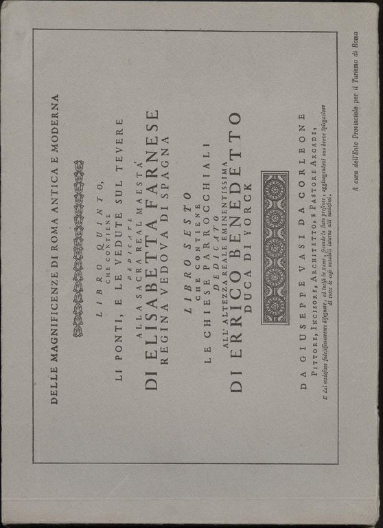 DELLE MAGNIFICENSE DI ROMA ANTICA E MODERNA-LIBRO QUINTO- LIBRO SESTO