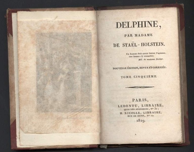 DELPHINE, PAR MADAME DE STAEL-HOLSTEIN. Tome cinquième (1819) | Immagine Gallery 3