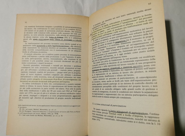 Democrazia industriale e diritto dell'impresa