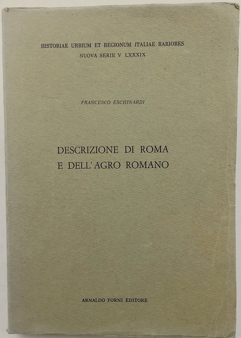 Descrizione di Roma e dell'Agro Romano