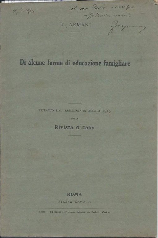 DI ALCUNE FORME DI EDUCAZIONE FAMIGLIARE (1915) | Immagine Gallery 2