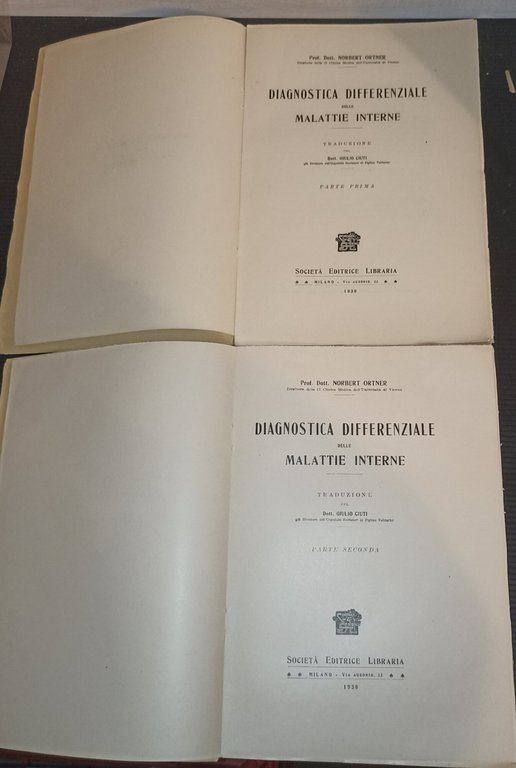 Diagnostica differenziale delle malattie interne 2 voll.