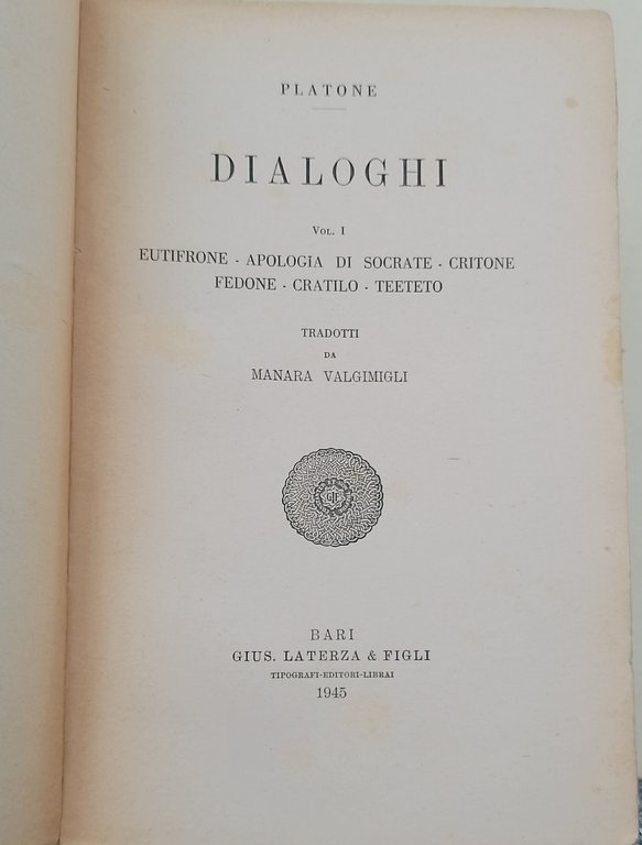 Dialoghi- 6 voll.