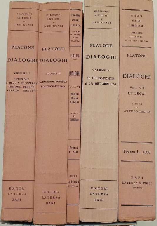 DIALOGHI- voll. I-II-V-VI e VII(1947/50/52/56/57)